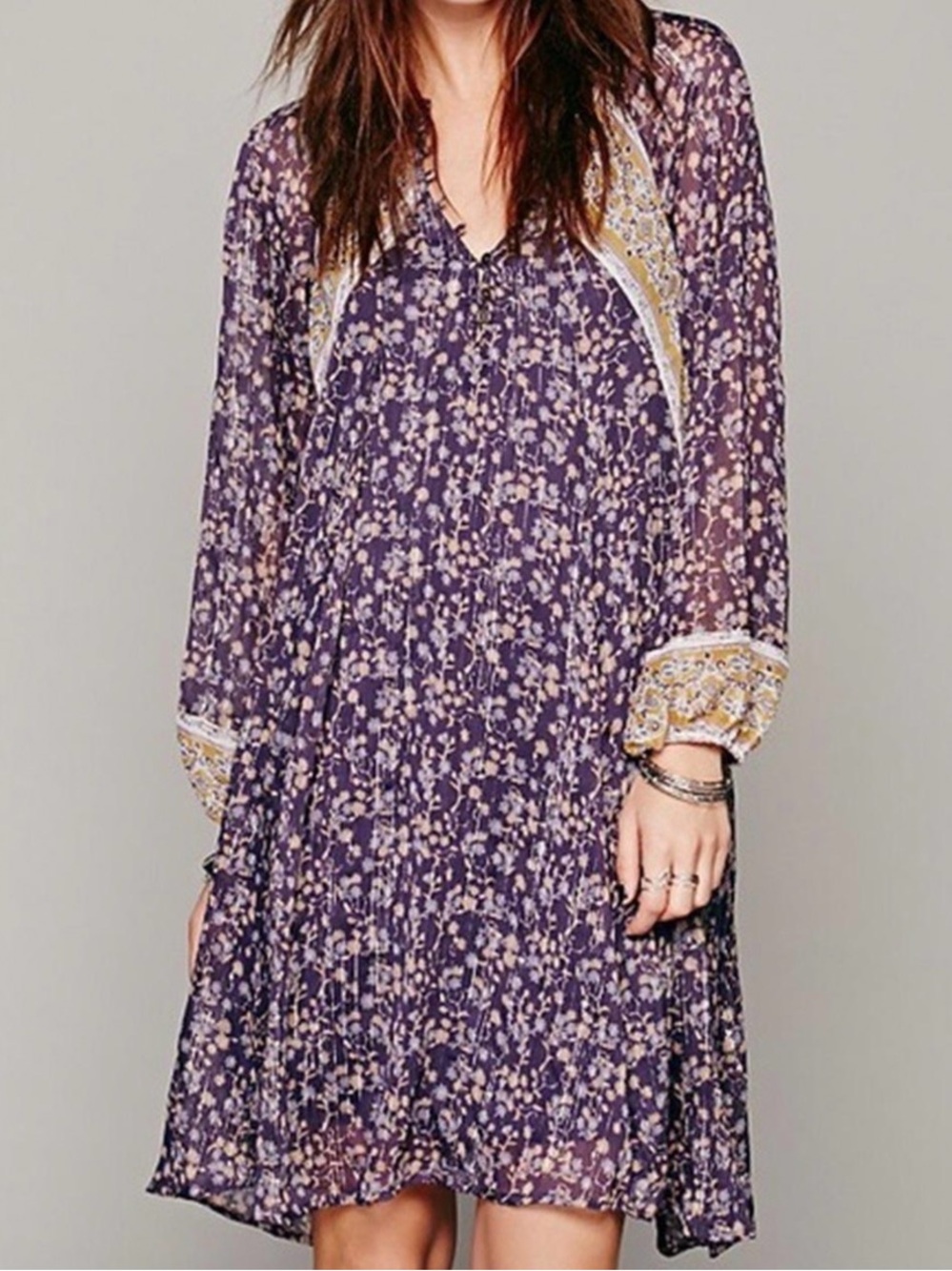 Free People Melody Laughter boho dress size large - Picture 1 of 15